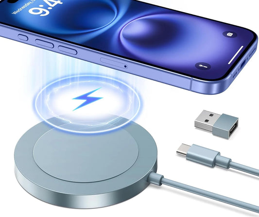 Wireless Charger - Charger Dock Compatible for Iphone 16/15/15 Pro/15 Plus/14/14 Pro/14 Plus/14 Pro Max - Fast Charging Pad for Airpods 3/2/Pro